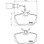 8DB 355 018-571 HELLA Комплект гальмівних колодок дисковий гальм