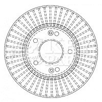 KBD4495 KEY PARTS Гальмівний диск