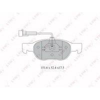 BD-2801 LYNXauto Комплект гальмівних колодок дисковий гальм