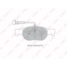 BD-2801 LYNXauto Комплект гальмівних колодок дисковий гальм