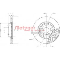 6110757 METZGER Гальмівний диск