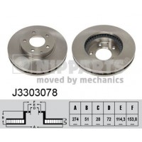 J3303078 NIPPARTS Гальмівний диск