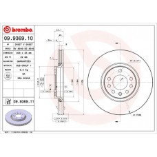 09.9369.10 BREMBO Гальмівний диск