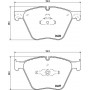 8DB 355 020-121 HELLA PAGID Комплект гальмівних колодок дисковий гальм