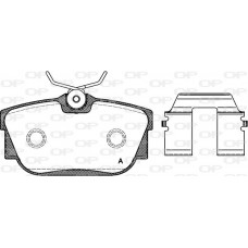BPA0767.10 OPEN PARTS Комплект гальмівних колодок дисковий гальм