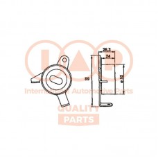 127-03090 IAP QUALITY PARTS Натяжний ролик ремінь ГРМ