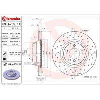09.A259.1X BREMBO Гальмівний диск
