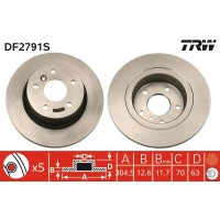 DF2791S TRW Гальмівний диск