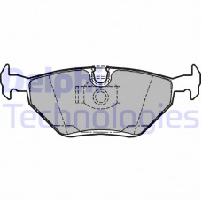 LP1107 DELPHI Комплект гальмівних колодок дисковий гальм
