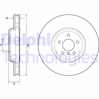 BG9160C DELPHI Гальмівний диск