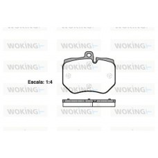 P15003.00 WOKING Комплект гальмівних колодок дисковий гальм