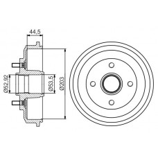 0 986 477 266 BOSCH Гальмівний барабан