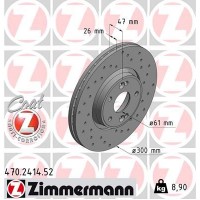 470.2414.52 ZIMMERMANN Гальмівний диск