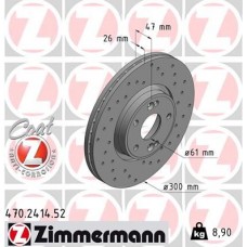 470.2414.52 ZIMMERMANN Гальмівний диск