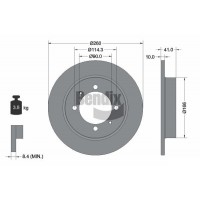 BDS1367 BENDIX Braking Гальмівний диск