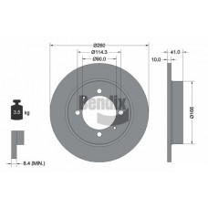BDS1367 BENDIX Braking Гальмівний диск