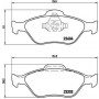 P 24 055 BREMBO КомплеК т гальмівних колодок, дискове гальмо