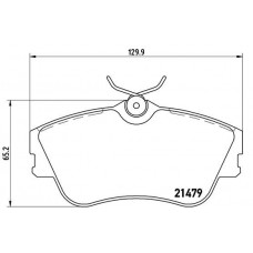 P 85 029 BREMBO Комплект гальмівних колодок дисковий гальм
