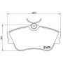 P 85 029 BREMBO Комплект гальмівних колодок дисковий гальм