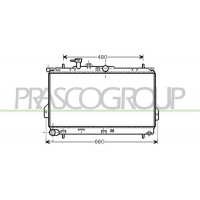HN715R002 PRASCO Радіатор охолодження двигуна
