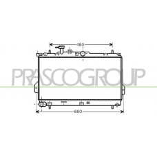 HN715R002 PRASCO Радіатор охолодження двигуна