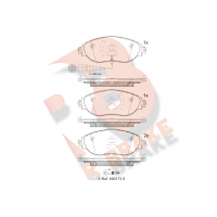 RB2018-087 R BRAKE Комплект гальмівних колодок дисковий гальм