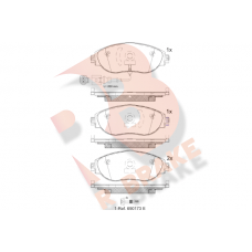 RB2018-087 R BRAKE Комплект гальмівних колодок дисковий гальм