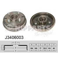 J3406003 NIPPARTS Гальмівний барабан