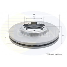 ADC1250V COMLINE Гальмівний диск