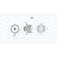 069412384010 MAGNETI MARELLI Вентилятор салону