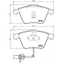 P 85 056 BREMBO Комплект гальмівних колодок дисковий гальм