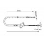 1 987 477 122 BOSCH Тросик, cтояночный тормоз