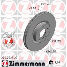 200.2528.20 ZIMMERMANN Гальмівний диск
