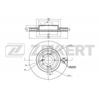 BS-6008 ZEKKERT Гальмівний диск