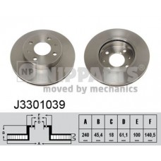 J3301039 NIPPARTS Гальмівний диск
