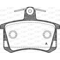 BPA0135.40 OPEN PARTS Комплект гальмівних колодок дисковий гальм