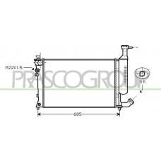 CI915R019 PRASCO Радіатор охолодження двигуна