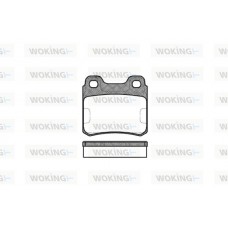 P3823.00 WOKING Комплект гальмівних колодок дисковий гальм