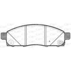 BPA1434.02 OPEN PARTS Комплект гальмівних колодок дисковий гальм