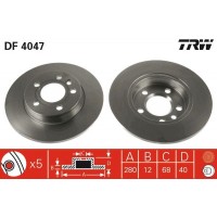 DF4047 TRW Гальмівний диск