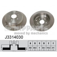 J3314030 NIPPARTS Гальмівний диск