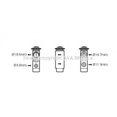 VO1172 AVA QUALITY COOLING Розширювальний клапан кондиціонера