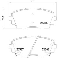 P 30 053 BREMBO Комплект гальмівних колодок дисковий гальм