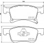 P 59 083 BREMBO Комплект гальмівних колодок дисковий гальм