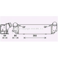 Интеркулер AVA QUALITY COOLING BW4562