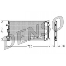 DCN09042 DENSO Конденсатор кондиціонера