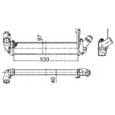 CI 506 000S MAHLE Интеркулер