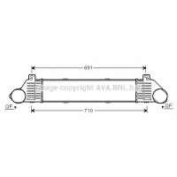 Интеркулер AVA QUALITY COOLING MSA4353