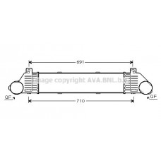 Интеркулер AVA QUALITY COOLING MSA4353