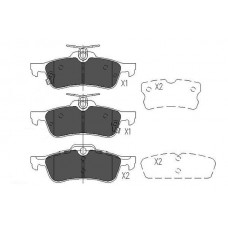 KBP-9106 KAVO PARTS Комплект гальмівних колодок дисковий гальм